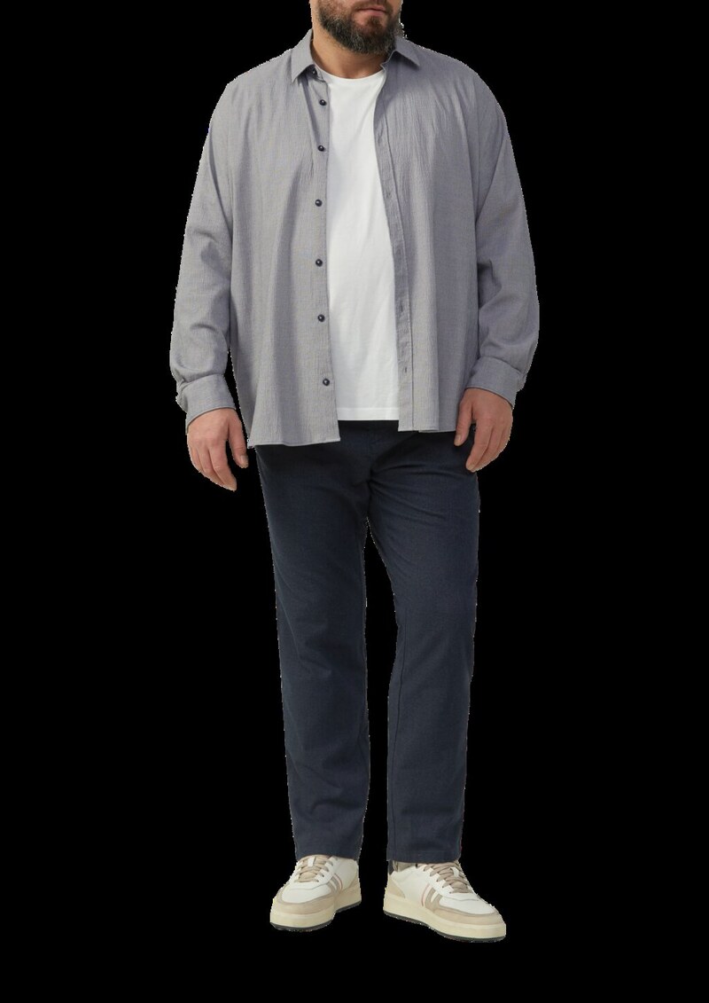 Strukturiertes Hemd aus Seersucker