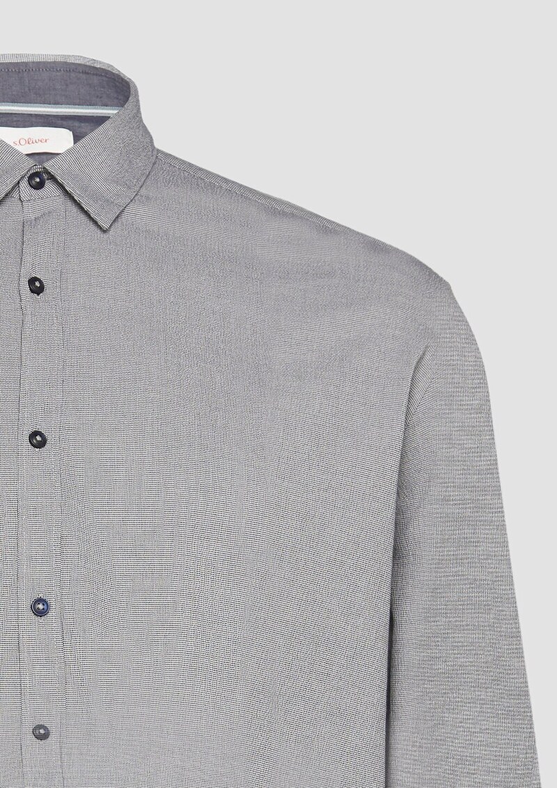 Strukturiertes Hemd aus Seersucker