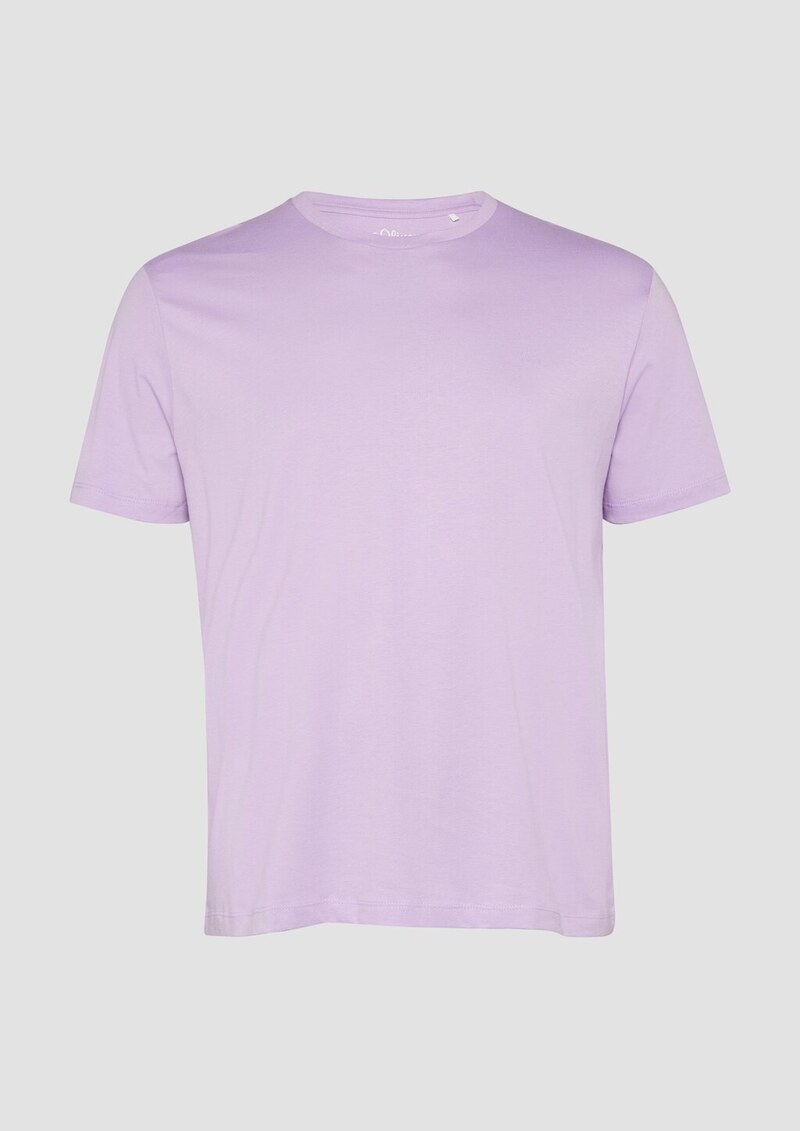 Baumwoll-T-Shirt mit kleinem Logo-Detail