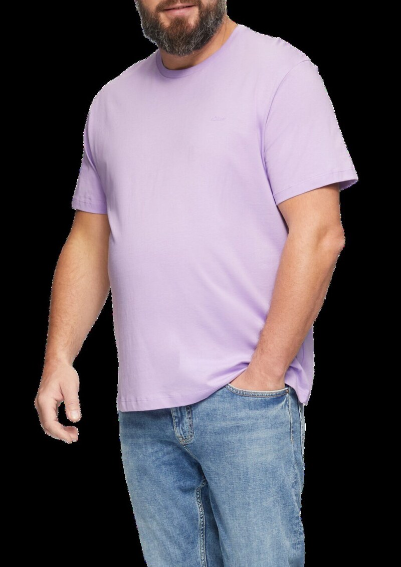 Baumwoll-T-Shirt mit kleinem Logo-Detail