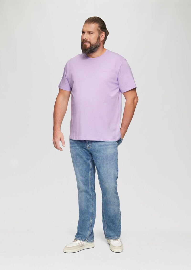 Baumwoll-T-Shirt mit kleinem Logo-Detail