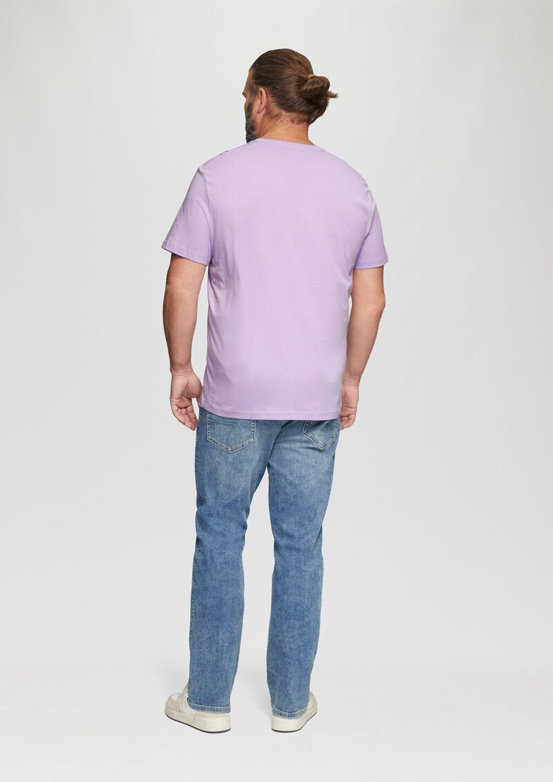 Baumwoll-T-Shirt mit kleinem Logo-Detail