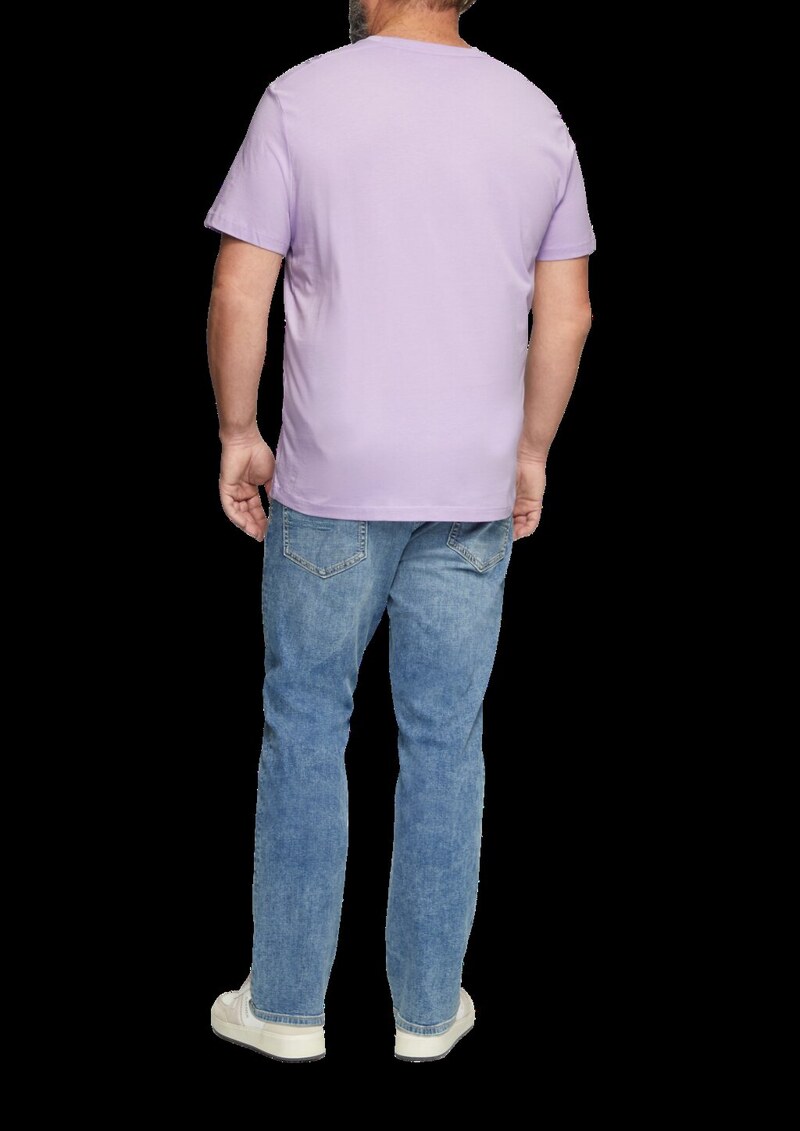 Baumwoll-T-Shirt mit kleinem Logo-Detail