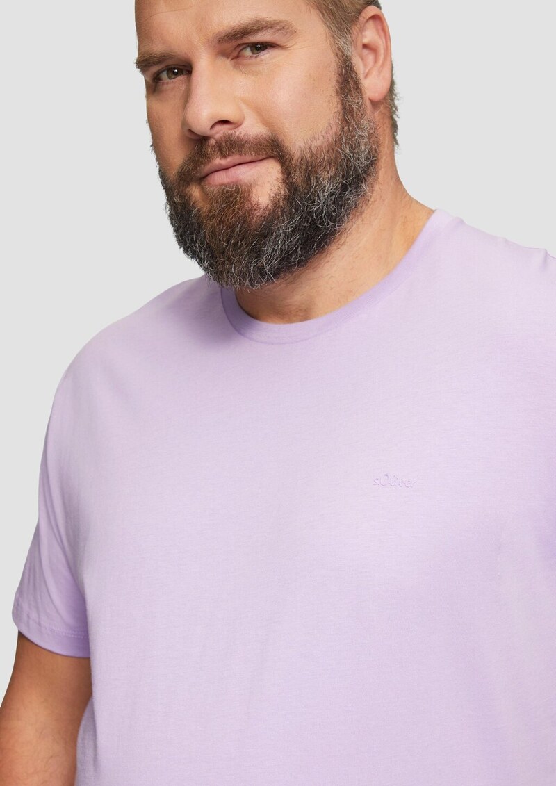 Baumwoll-T-Shirt mit kleinem Logo-Detail