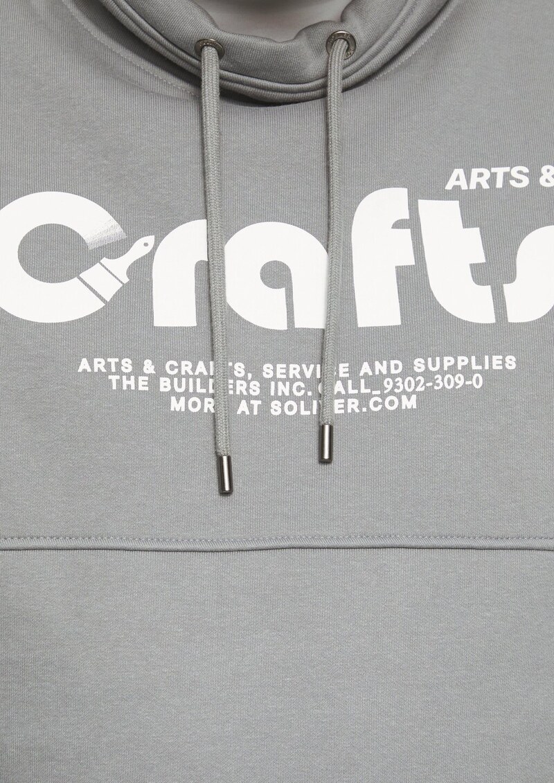 Sweatshirt mit Frontprint und Snood-Kragen