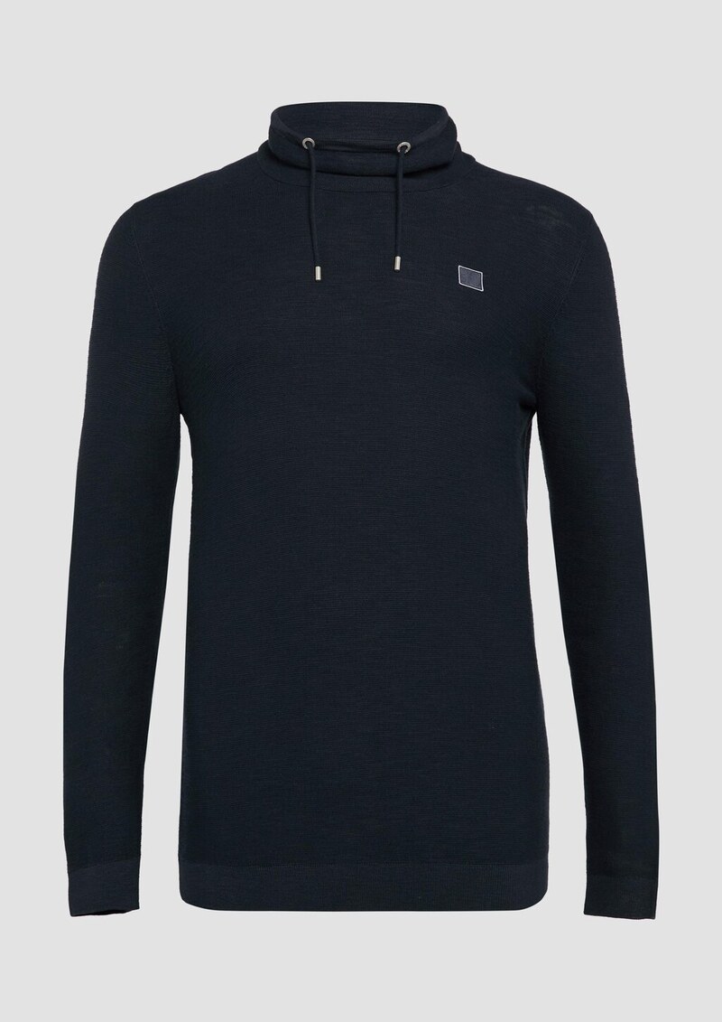 Strickpullover mit Schalkragen