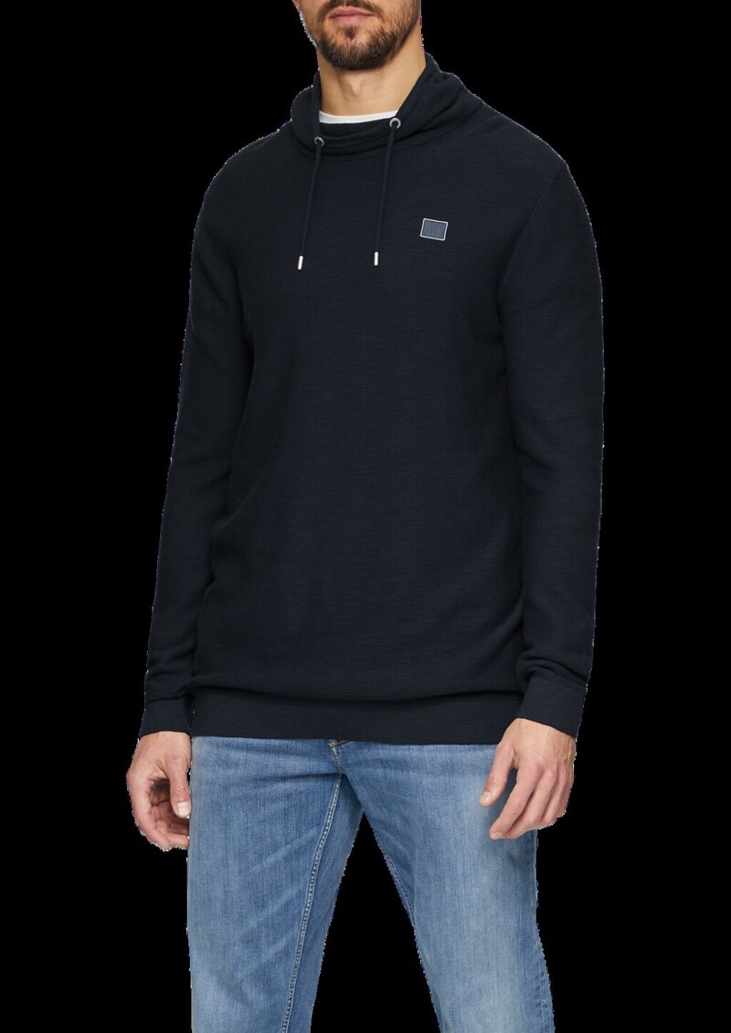 Strickpullover mit Schalkragen