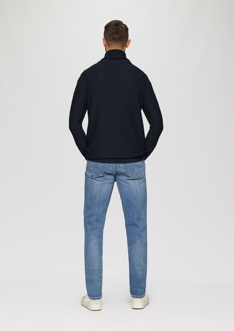 Strickpullover mit Schalkragen