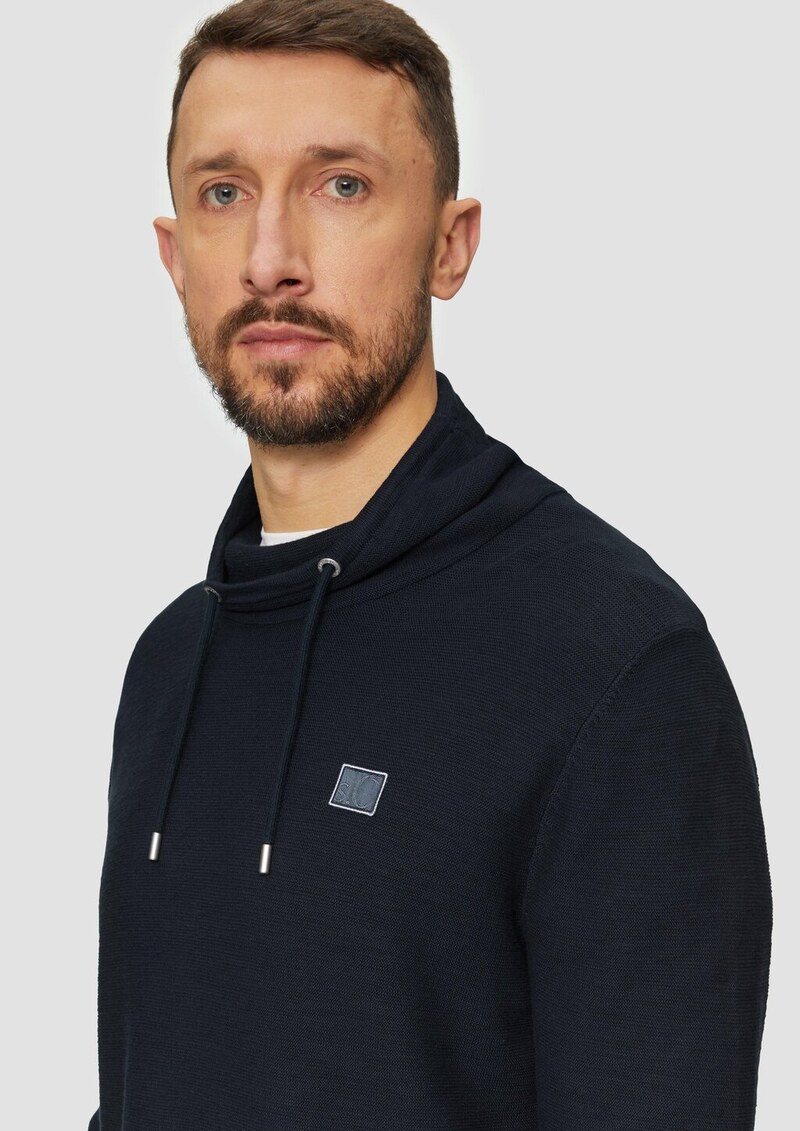 Strickpullover mit Schalkragen