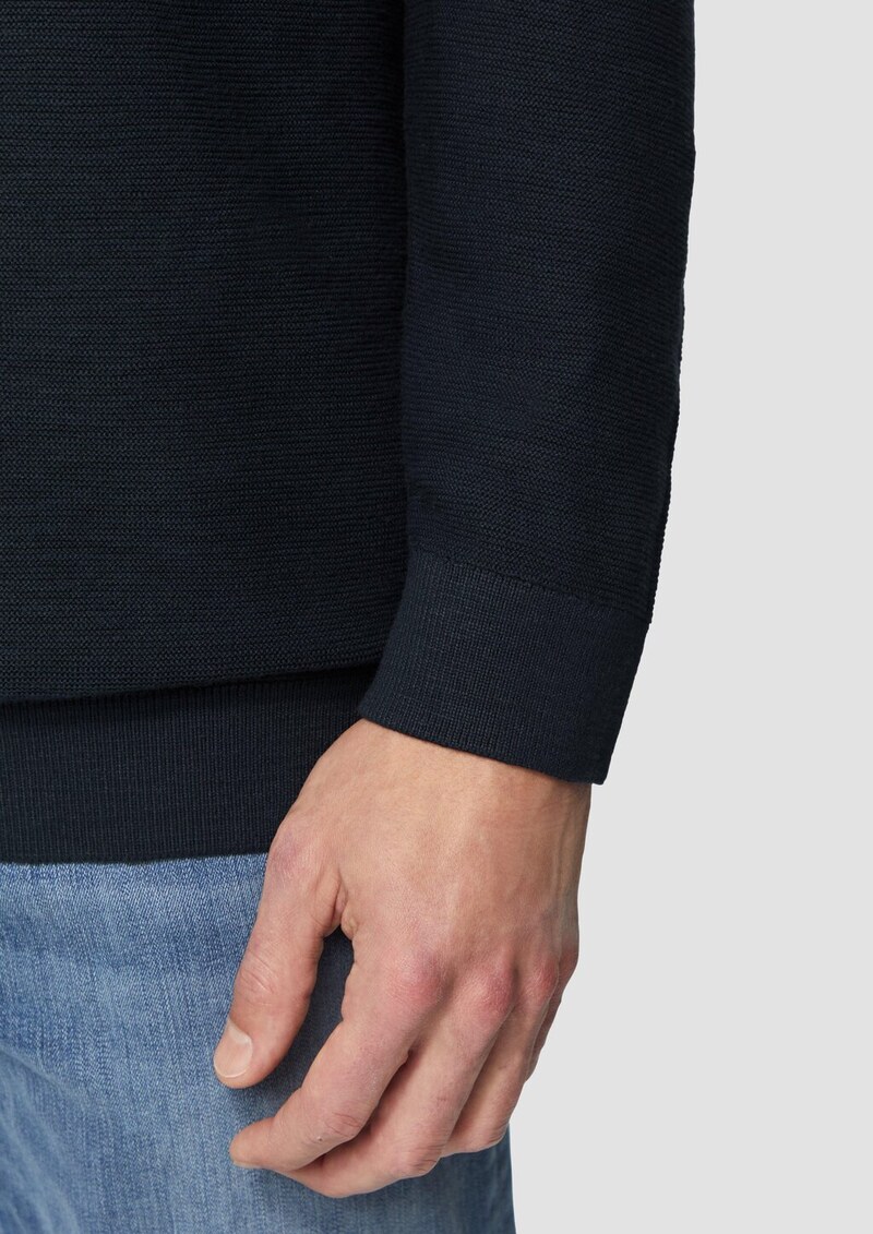 Strickpullover mit Schalkragen