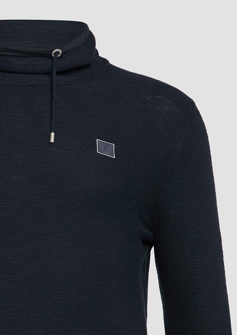 Strickpullover mit Schalkragen