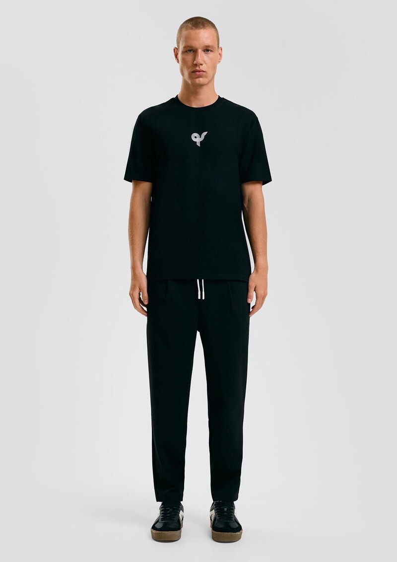 STREETS Kapsel T-Shirt aus schwerer Baumwolle mit Logo- und Rückenprint