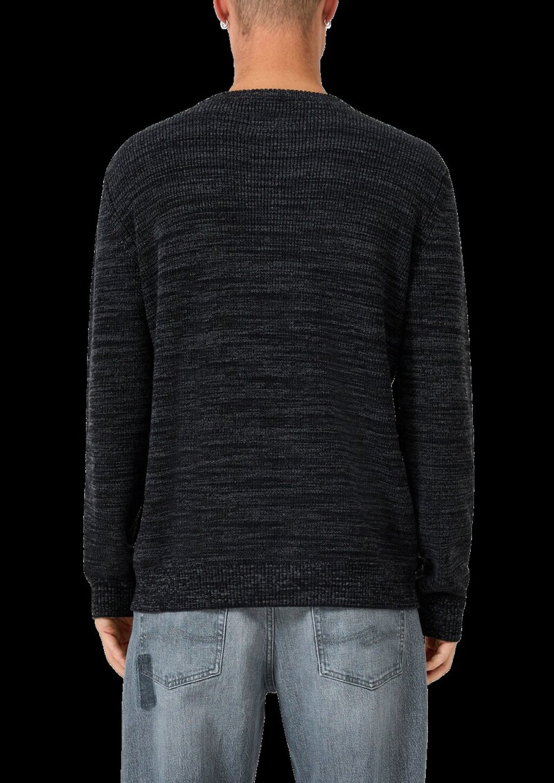 Melierter Strickpullover