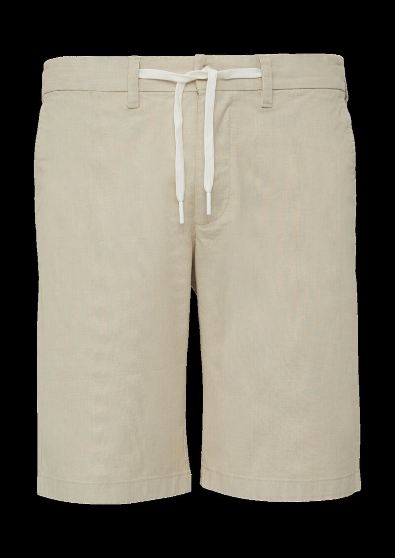Chino-Shorts aus Baumwollstretch in melierter Optik