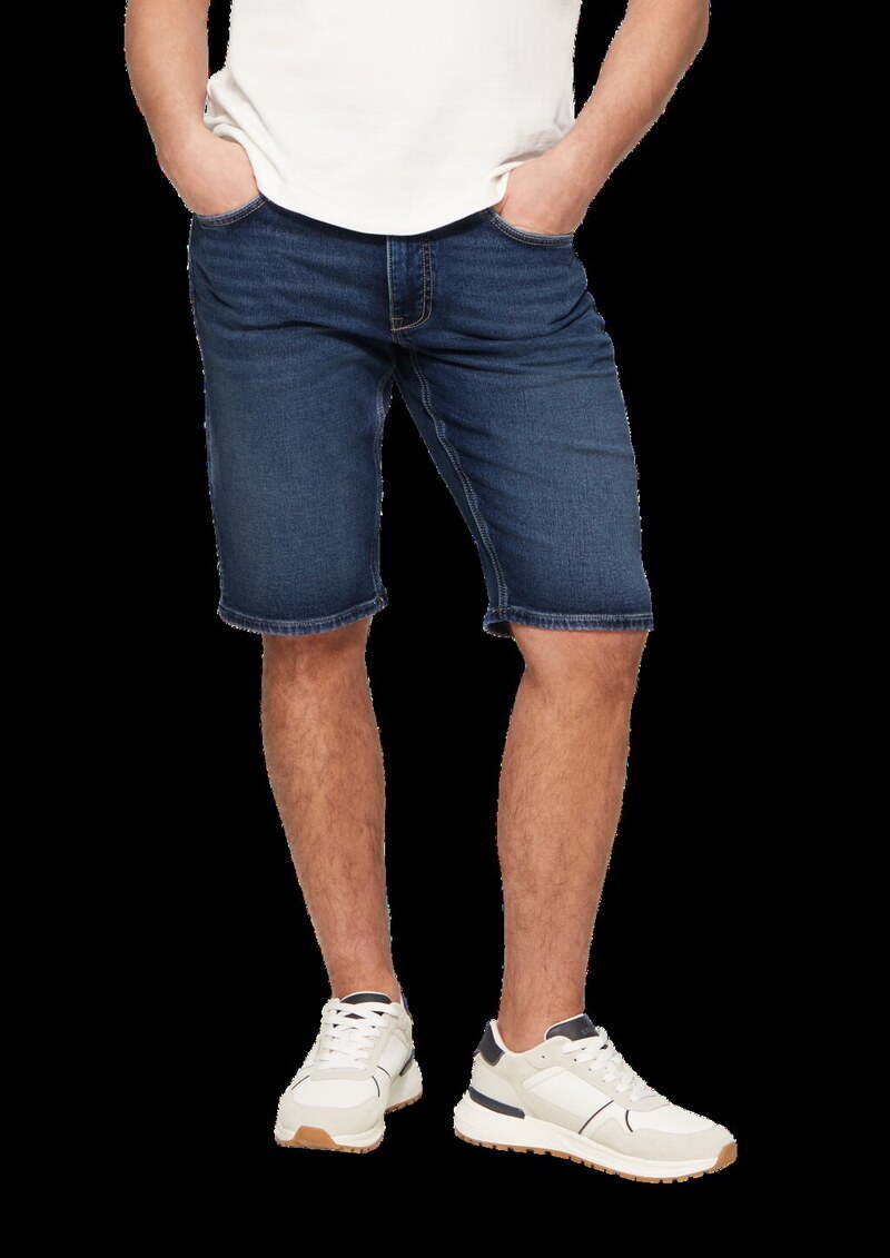 Jeans-Shorts / Regular Fit / Mid Rise / Straight Leg