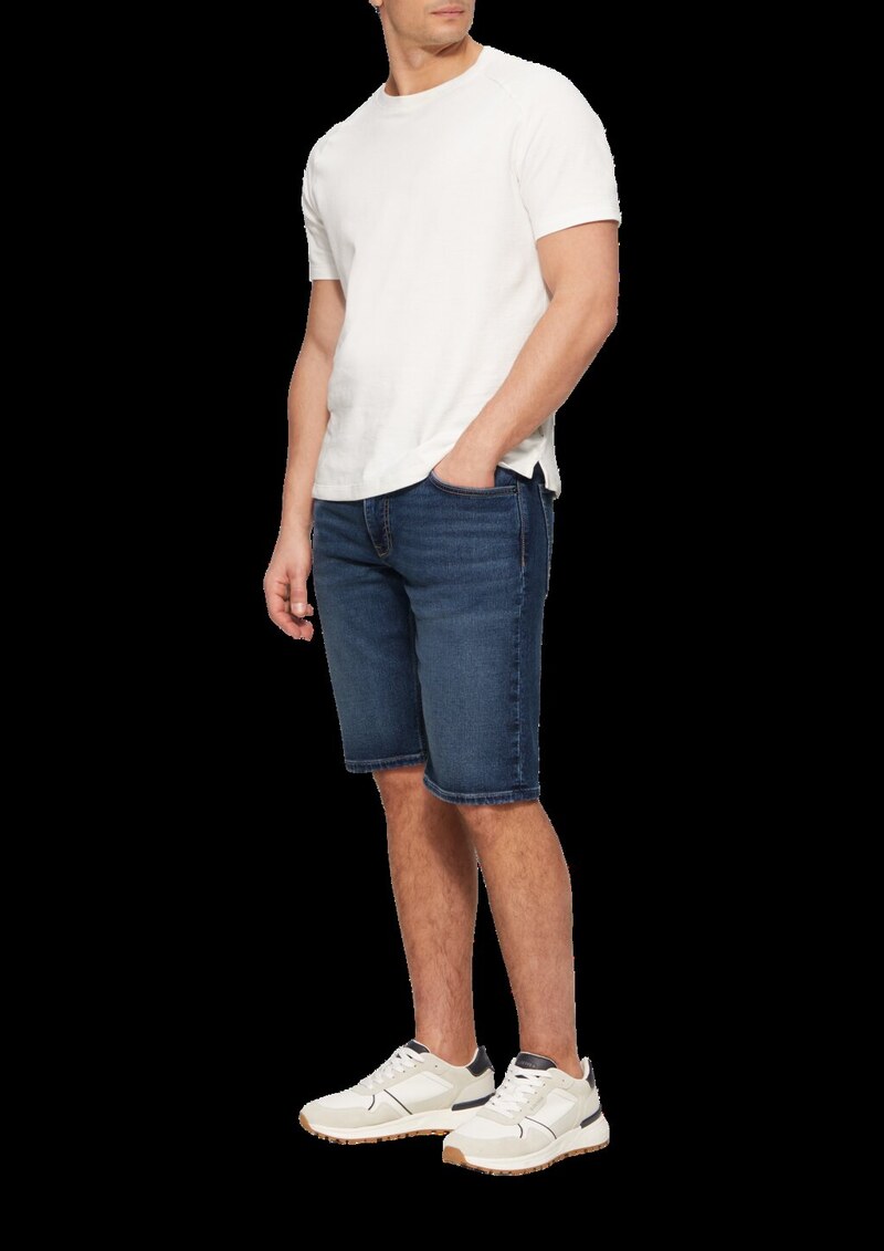 Jeans-Shorts / Regular Fit / Mid Rise / Straight Leg