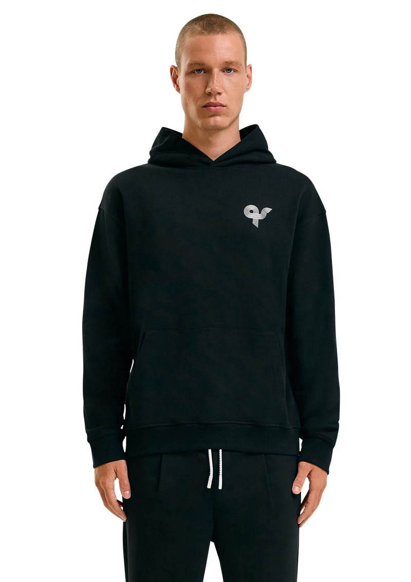 STREETS Kapsel Sweatshirt aus schwerer Baumwolle mit Front- und Rückenprint