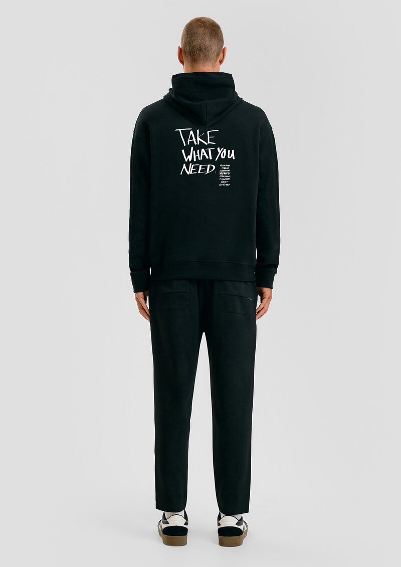 STREETS Kapsel Sweatshirt aus schwerer Baumwolle mit Front- und Rückenprint