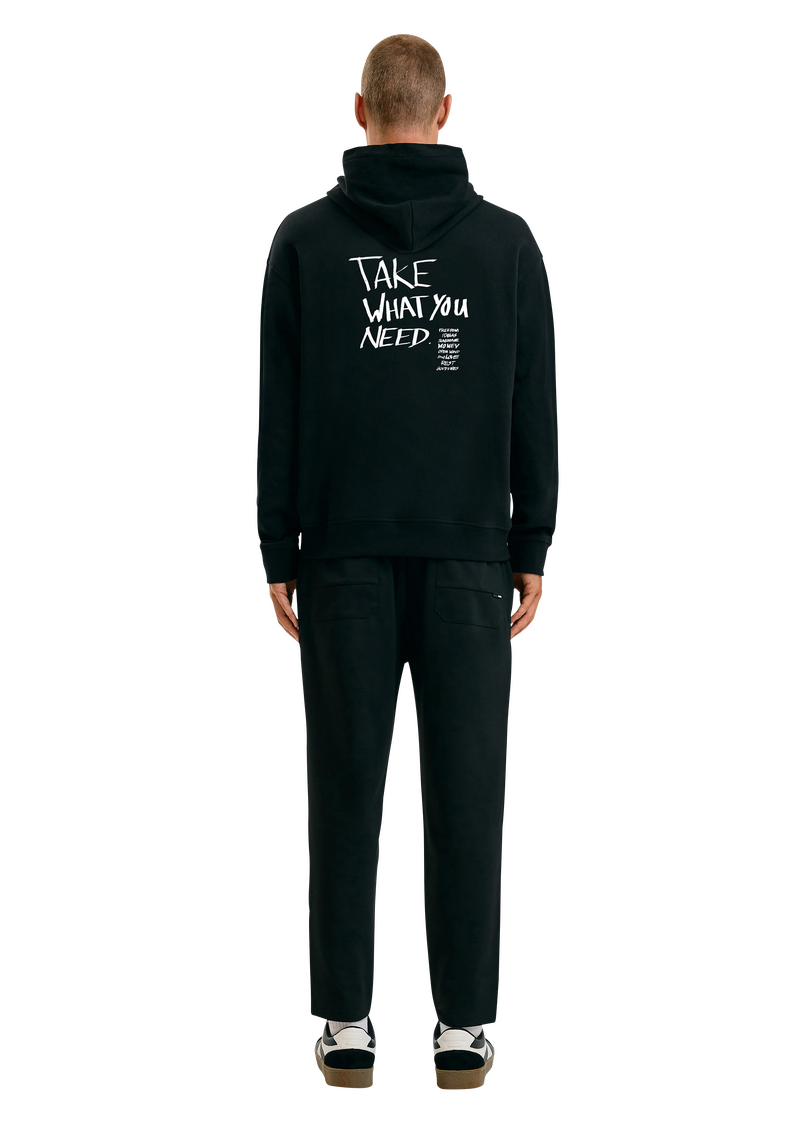 STREETS Kapsel Sweatshirt aus schwerer Baumwolle mit Front- und Rückenprint