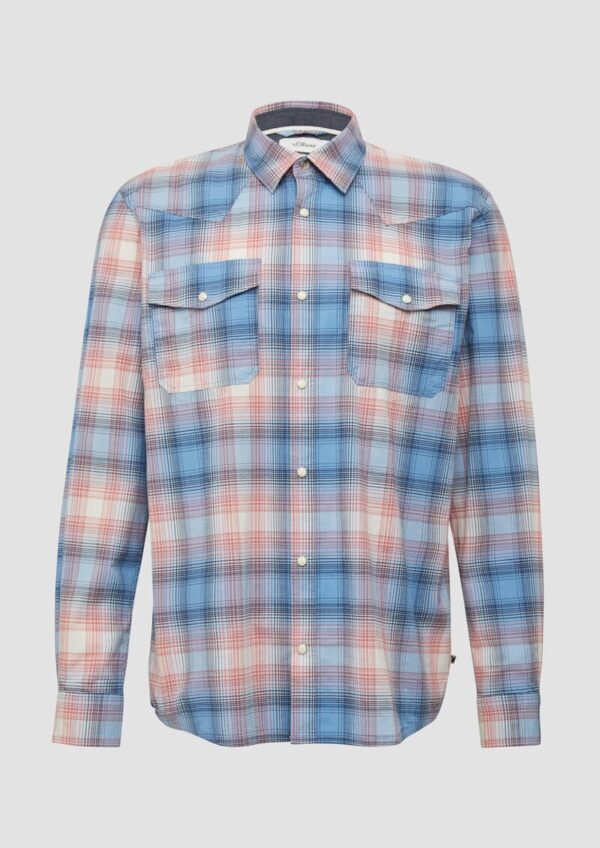 Regular Fit: Kariertes Hemd im Western-Style