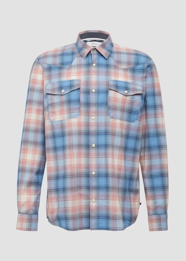 Regular Fit: Kariertes Hemd im Western-Style