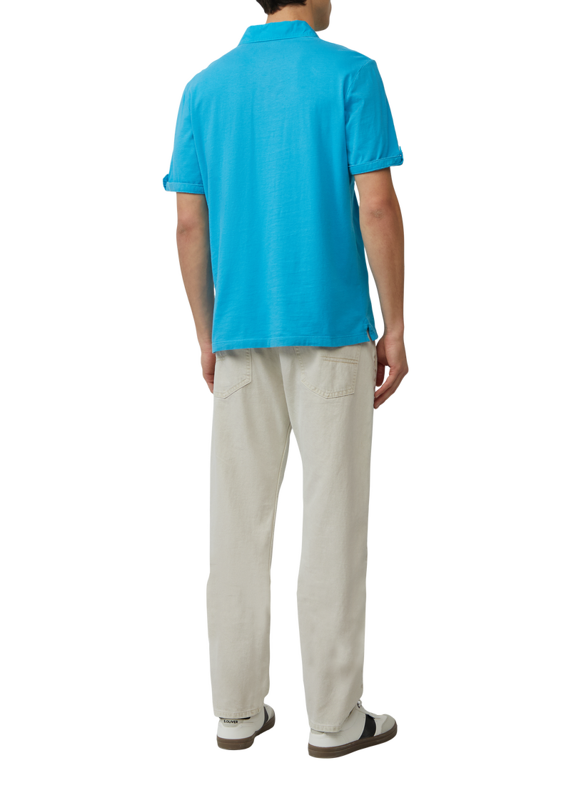 Jersey-Poloshirt mit Ärmel-Detail