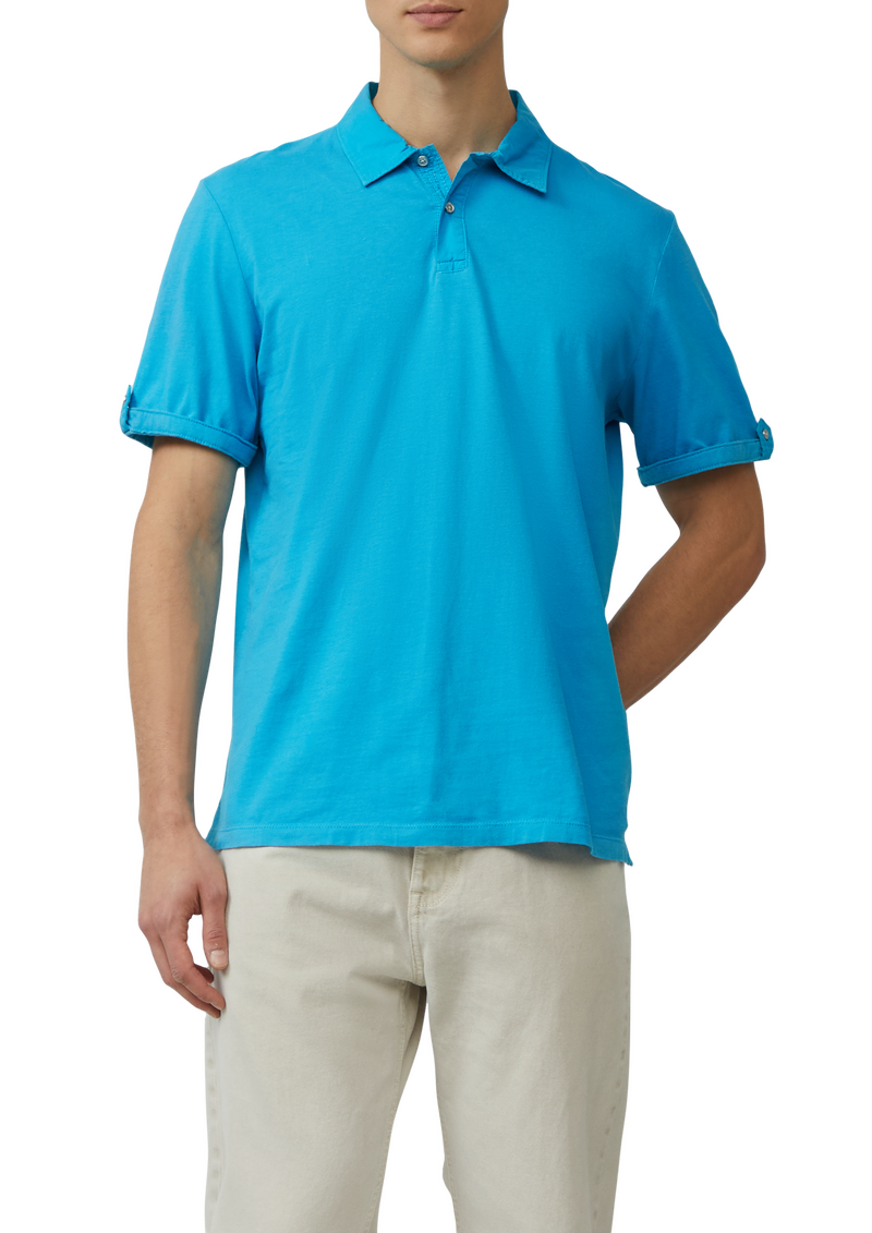 Jersey-Poloshirt mit Ärmel-Detail