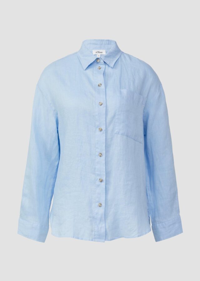 Oversize Bluse aus reinem Leinen