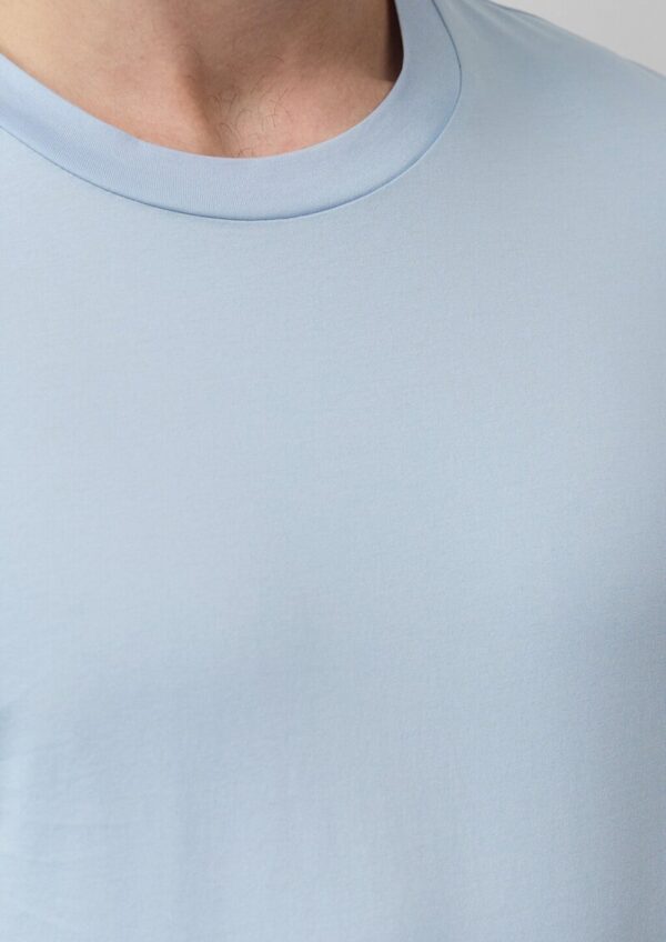 T-Shirt mit Crew Neck aus mercerisiertem Baumwolljersey