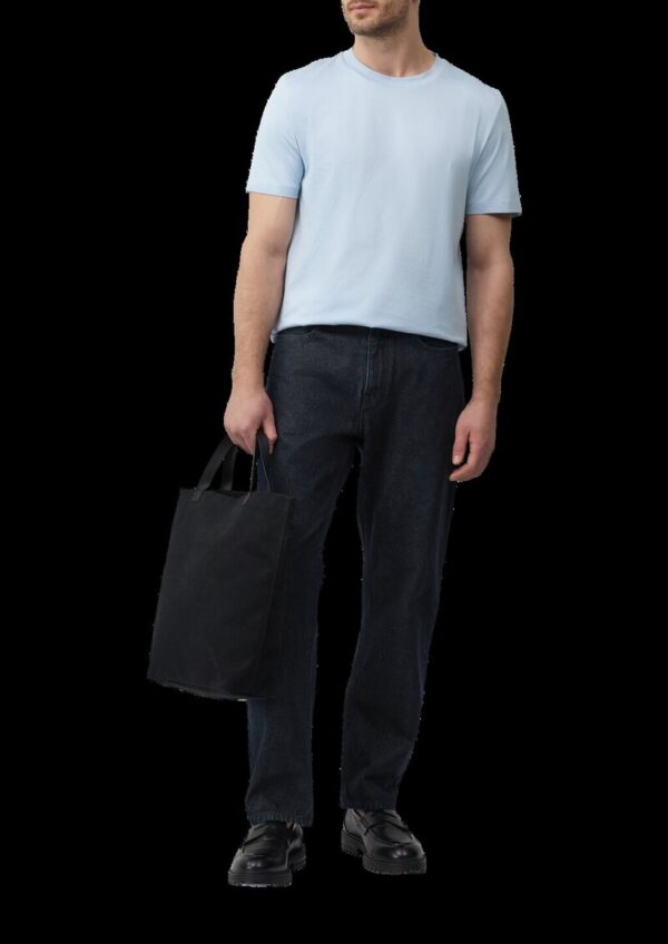 T-Shirt mit Crew Neck aus mercerisiertem Baumwolljersey