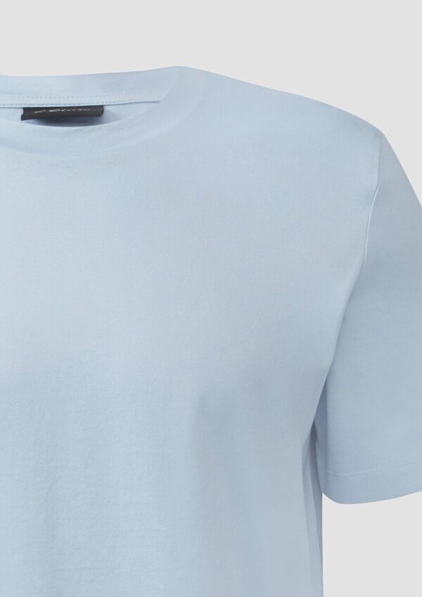 T-Shirt mit Crew Neck aus mercerisiertem Baumwolljersey