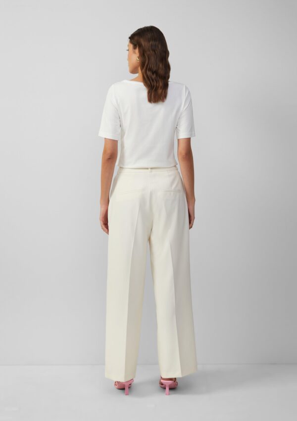 Jersey-T-Shirt mit Frontprint und Schmucksteinen