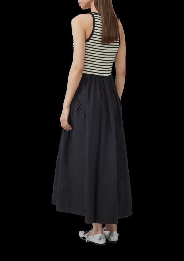 Tanktop-Kleid im Materialmix