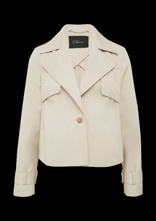 Verkürzte Relaxed-Fit-Jacke im Trench-Stil