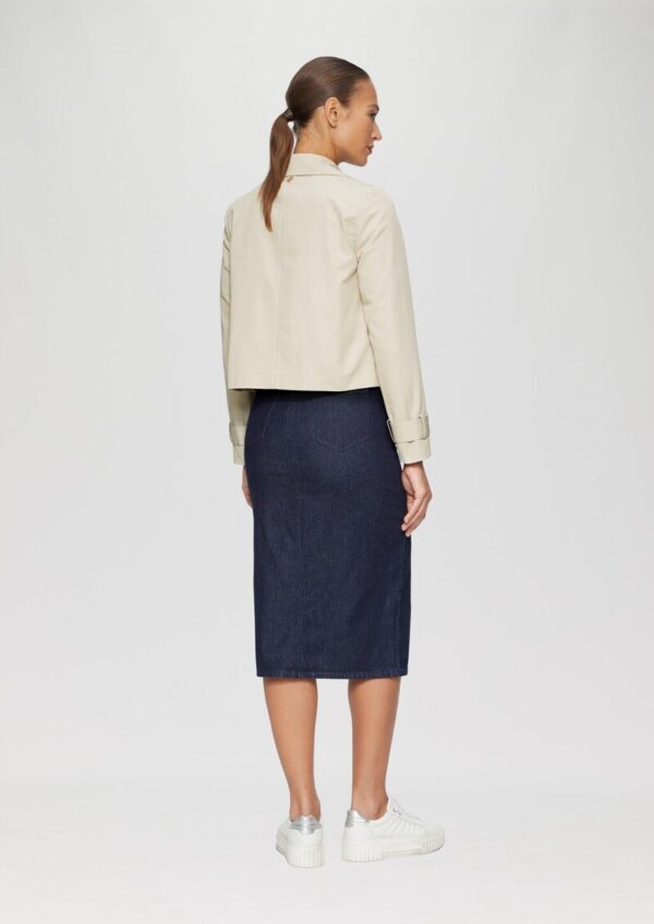 Verkürzte Relaxed-Fit-Jacke im Trench-Stil