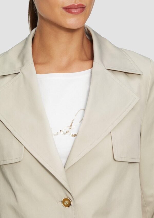 Verkürzte Relaxed-Fit-Jacke im Trench-Stil