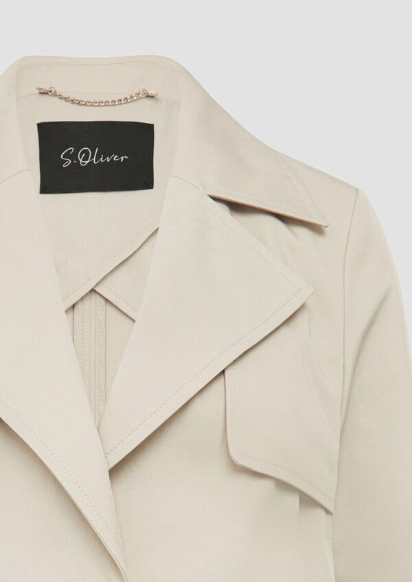 Verkürzte Relaxed-Fit-Jacke im Trench-Stil