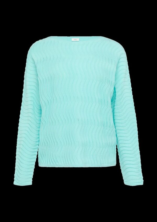 Strickpullover mit Ajourmuster