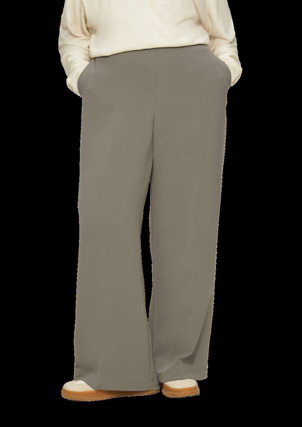 Wide-Leg-Hose mit elastischem Bund