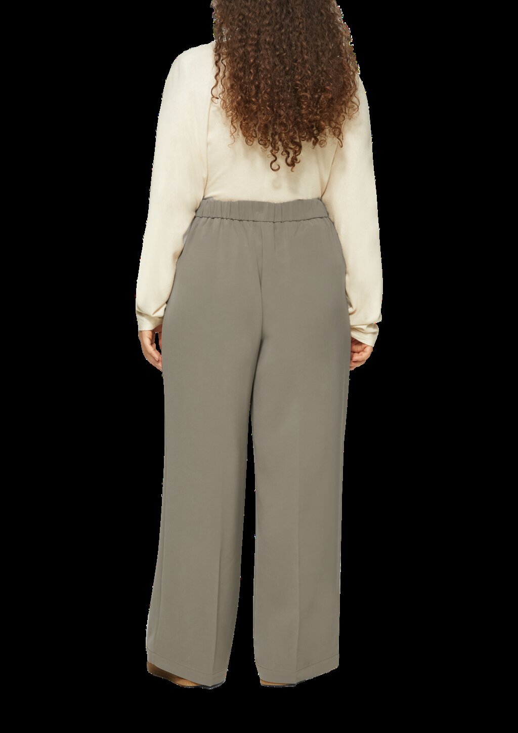 Wide-Leg-Hose mit elastischem Bund