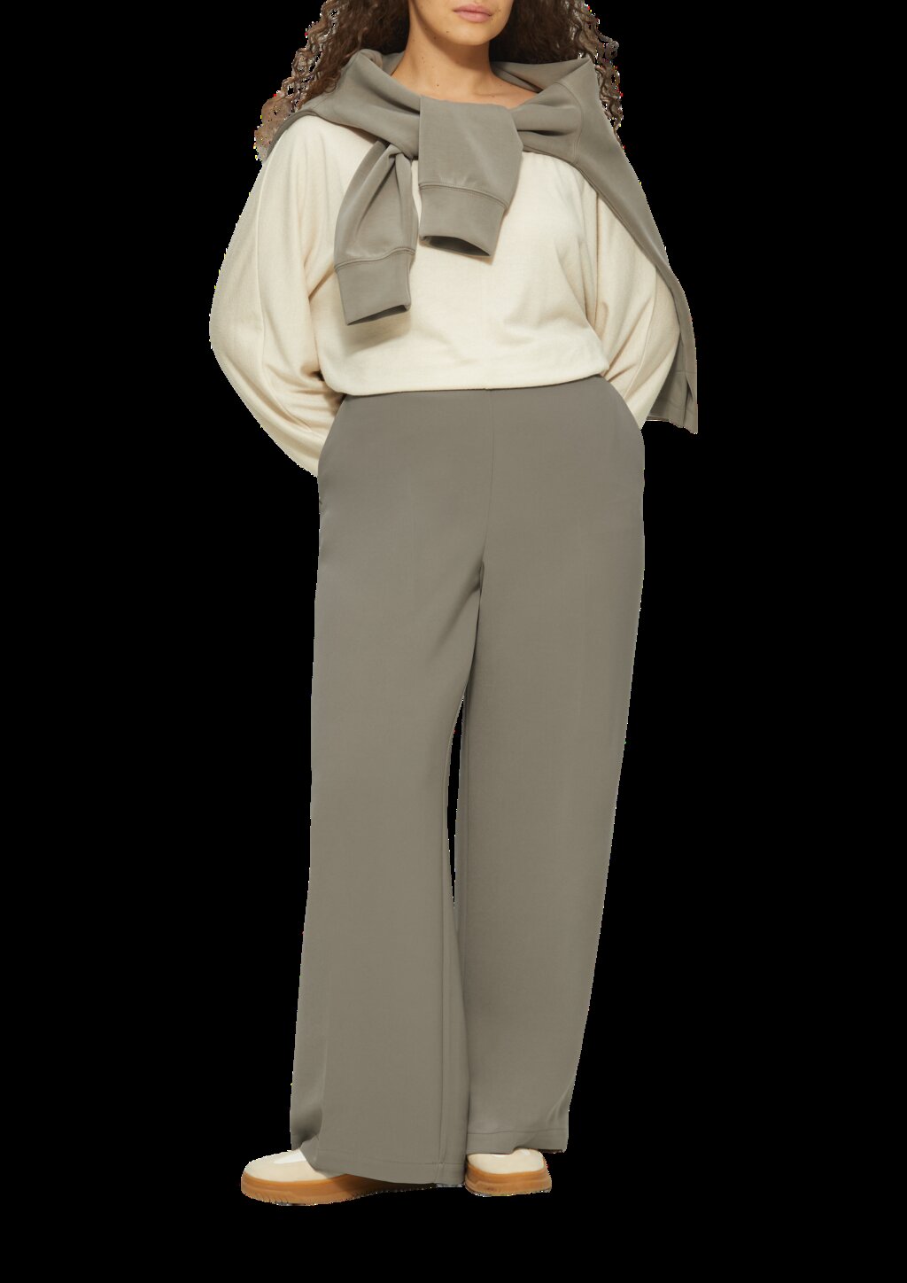 Wide-Leg-Hose mit elastischem Bund