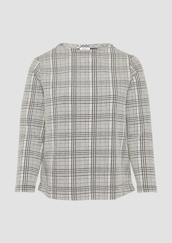 Gemustertes Sweatshirt mit Turtleneck