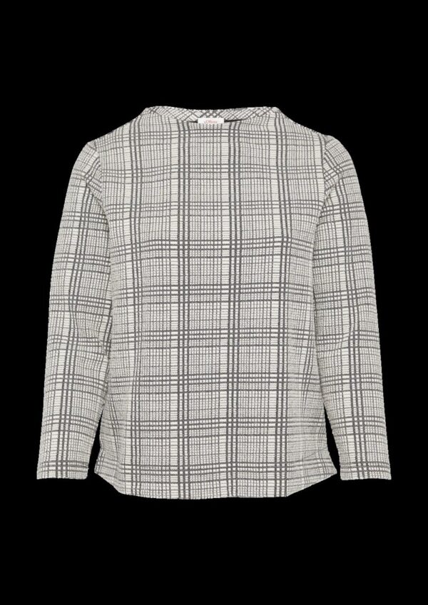 Gemustertes Sweatshirt mit Turtleneck