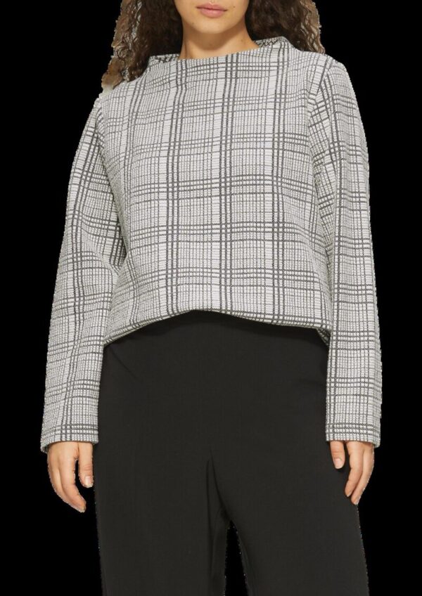 Gemustertes Sweatshirt mit Turtleneck