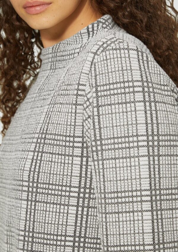 Gemustertes Sweatshirt mit Turtleneck