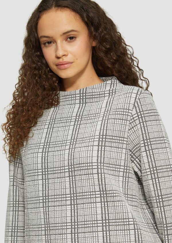 Gemustertes Sweatshirt mit Turtleneck