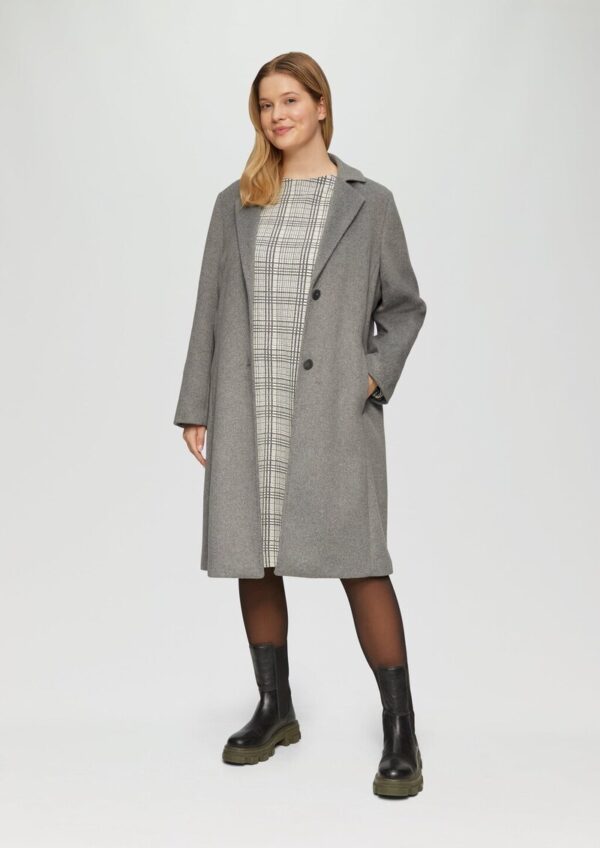 Gemustertes Sweat-Kleid mit Turtleneck