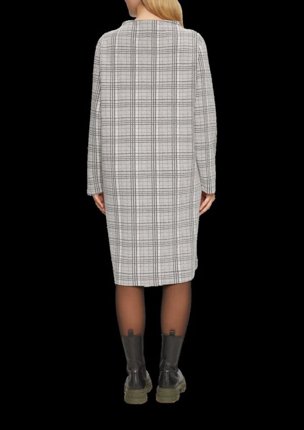 Gemustertes Sweat-Kleid mit Turtleneck