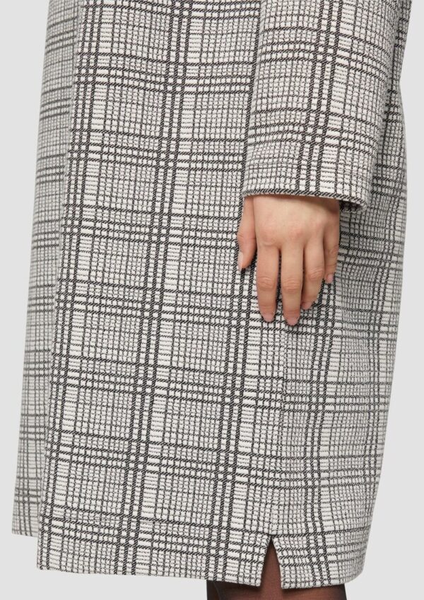 Gemustertes Sweat-Kleid mit Turtleneck