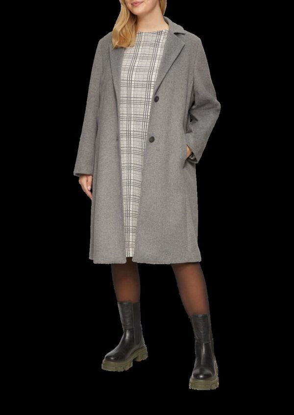 Gemustertes Sweat-Kleid mit Turtleneck